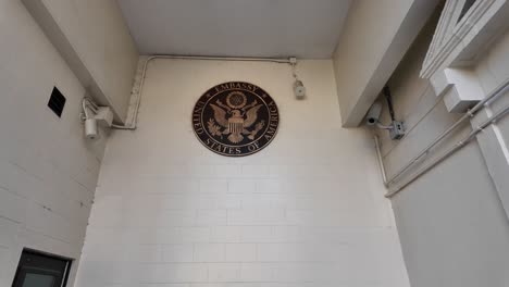 estados unidos de américa insignia embajada en chisinau república de moldavia