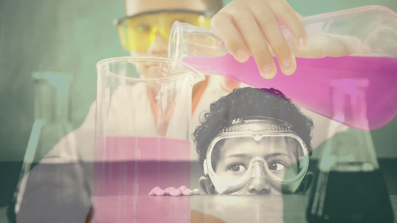 научная композиция дети наука