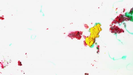 abstract colorful paint splatters