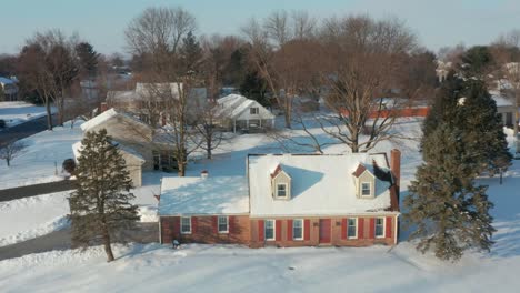 Descending-aerial-of-cape-cod-house