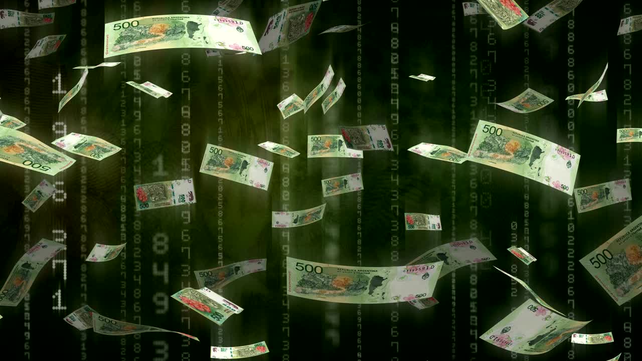 날아다니는 아르헨티나 페소