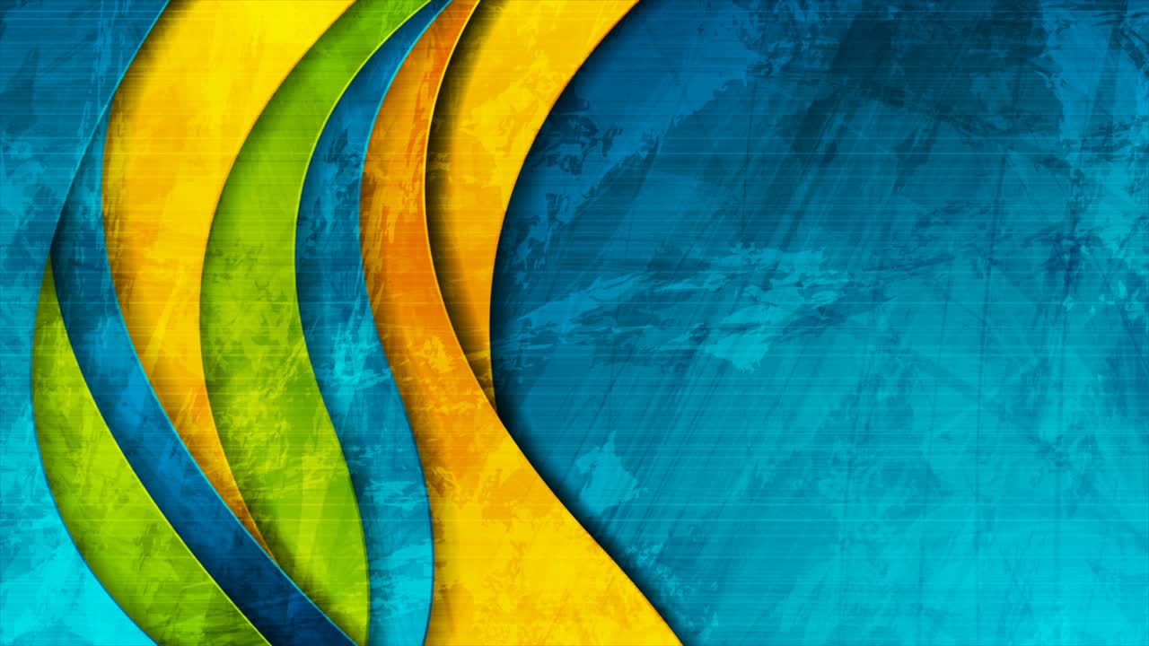 ondas de grunge coloridas fondo de movimiento abstracto