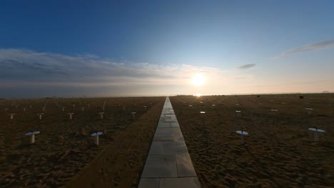 path through the beach to the sea in rimini, italy