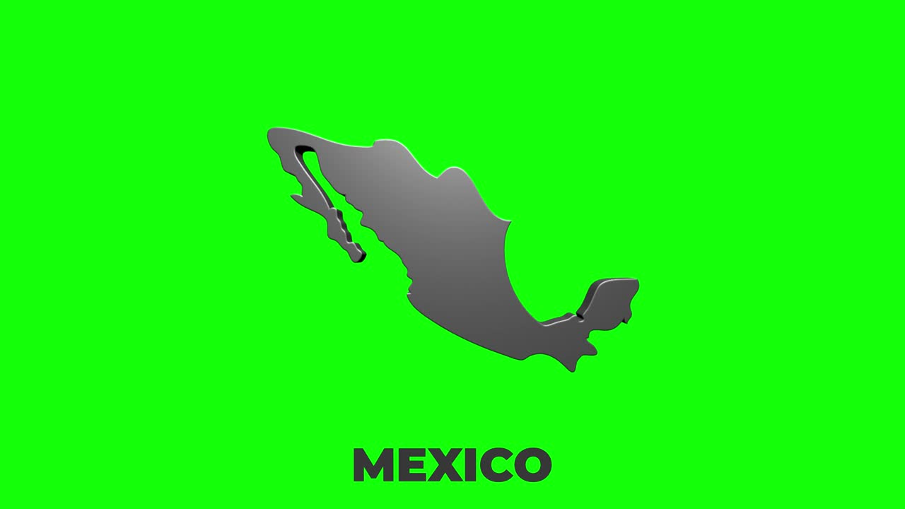멕시코 지도는 지역별로 소개됩니다. 4k 애니메이션 멕시코 지도 소개 배경은 국가가 하나씩 나타나고 사라지고 카메라 움직임이 있습니다.