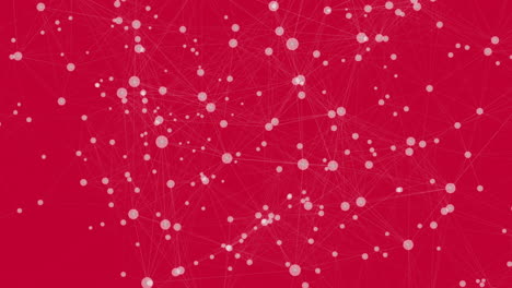 white technology connectivity animation with dots