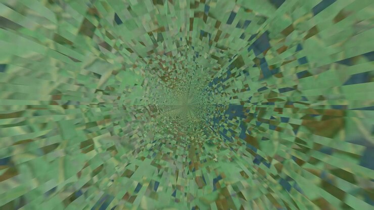 Futuristic zoom effects, infinity or seamless loop. Animation of an abstract zooming dynamic technology concept background.