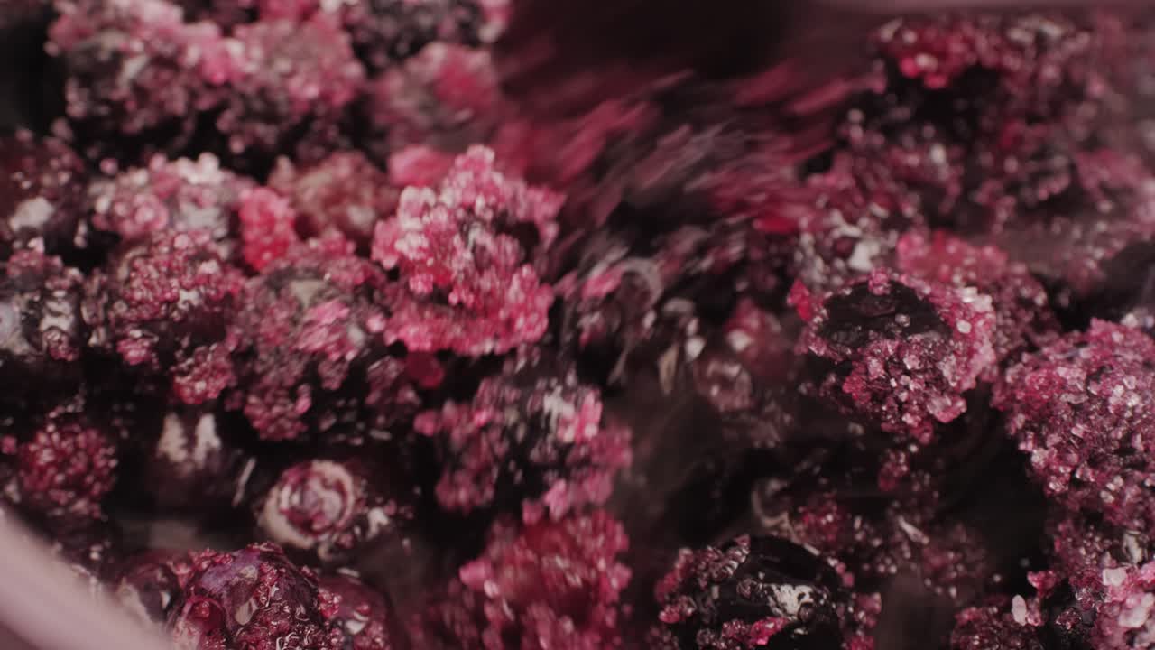 Frozen Berries with Sugar