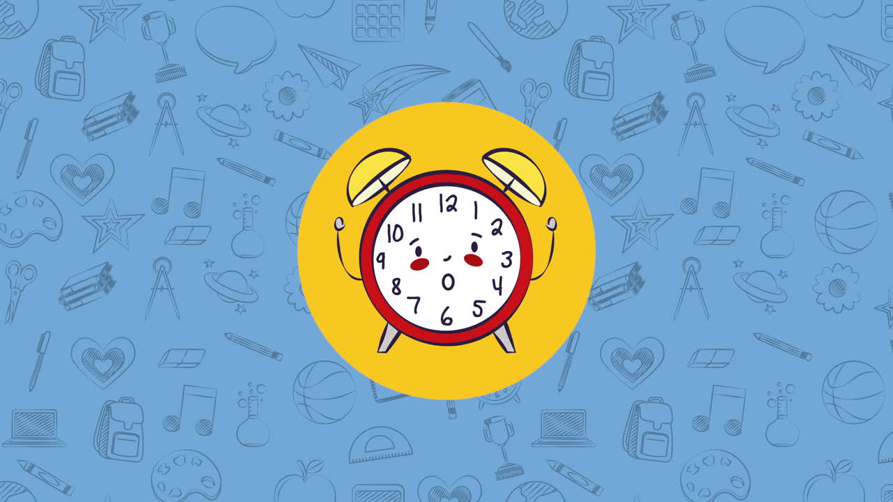 Back to school animation 4k