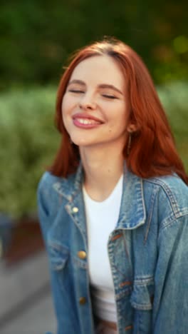 woman wearing denim jacket and white t-shirt