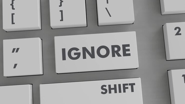 Presionar el botón Ignorar en el teclado