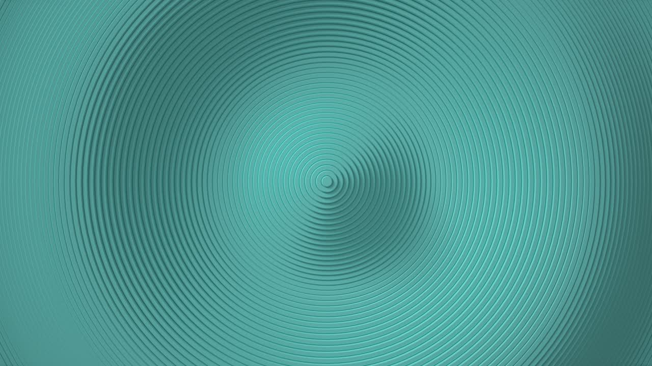 Abstract pattern of circles with the effect of displacement. Blue clean rings animation. Abstract background for business presentation. Seamless loop 4k 3d render Wave divorces