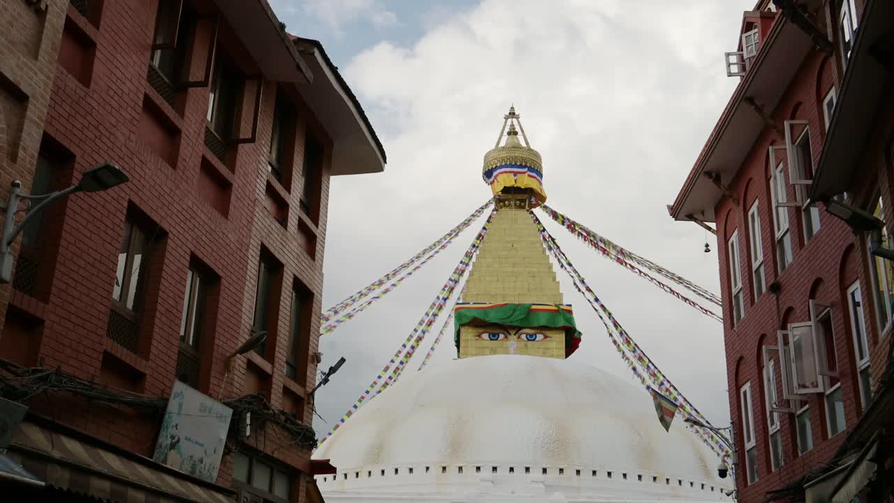 Kathmandu Buddhist Temple in Nepal, Famous Buildings in Kathmandu for Buddhism, Old Historic Buildings in Kathmandu City Centre