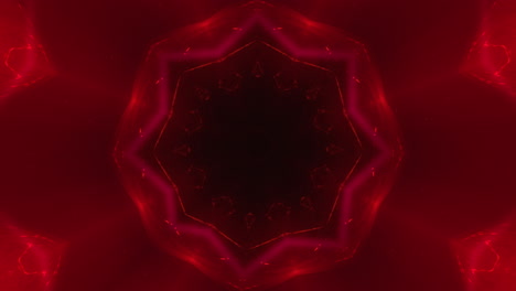 abstract rossette-like kaleidoscope animated pattern