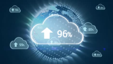 Upload-progress-clouds-and-globe