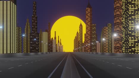 retro-futuristic 80s style with neon city backgrounds.