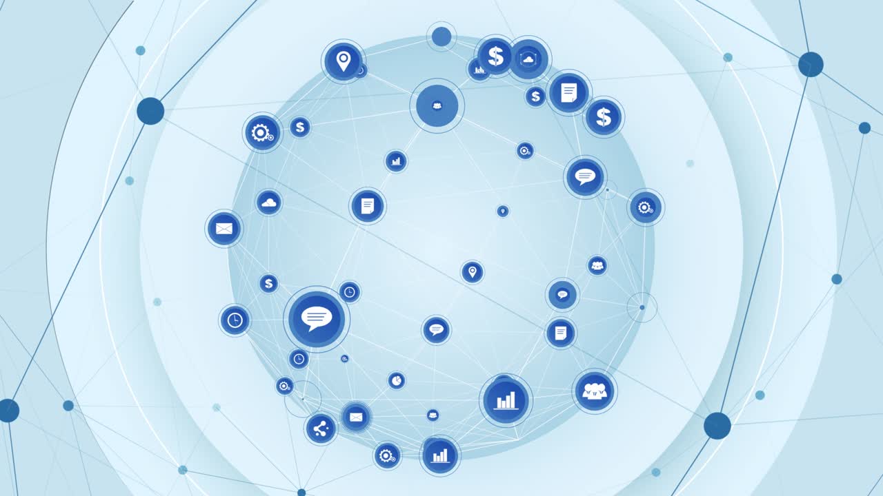 fondo de la red global 4k (transición de pantalla verde)