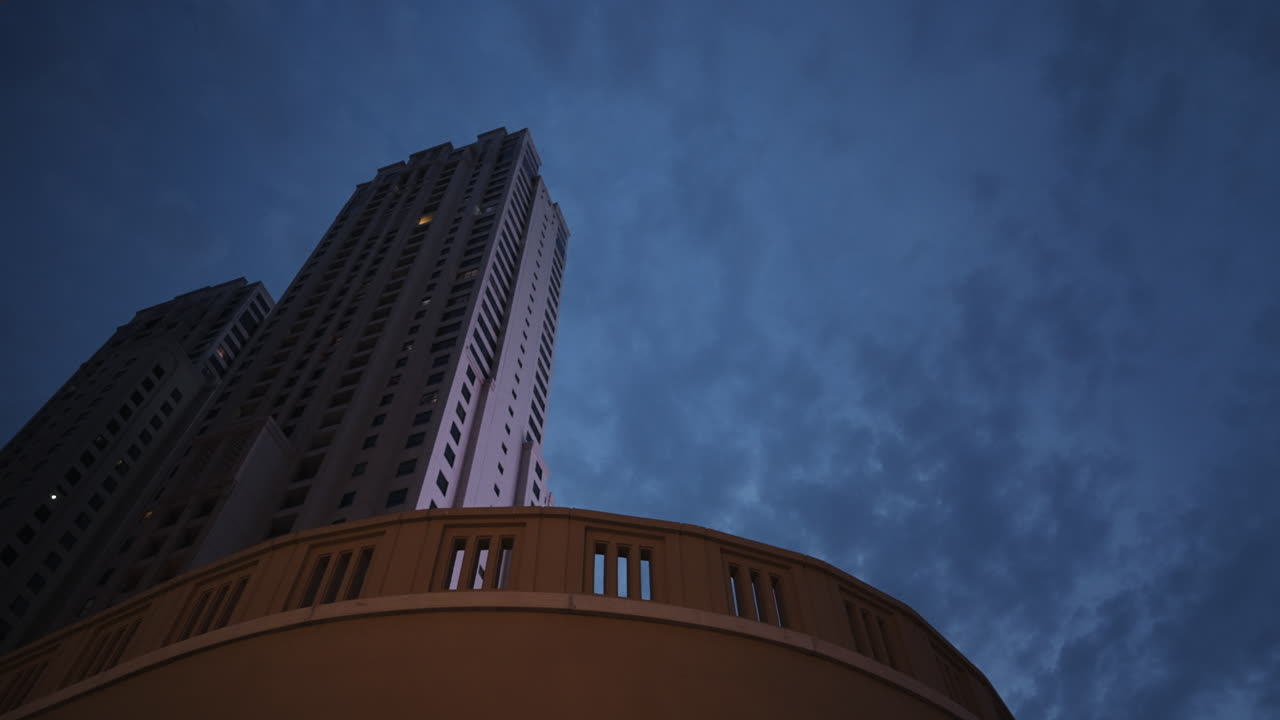 Evening Skyscraper Silhouette