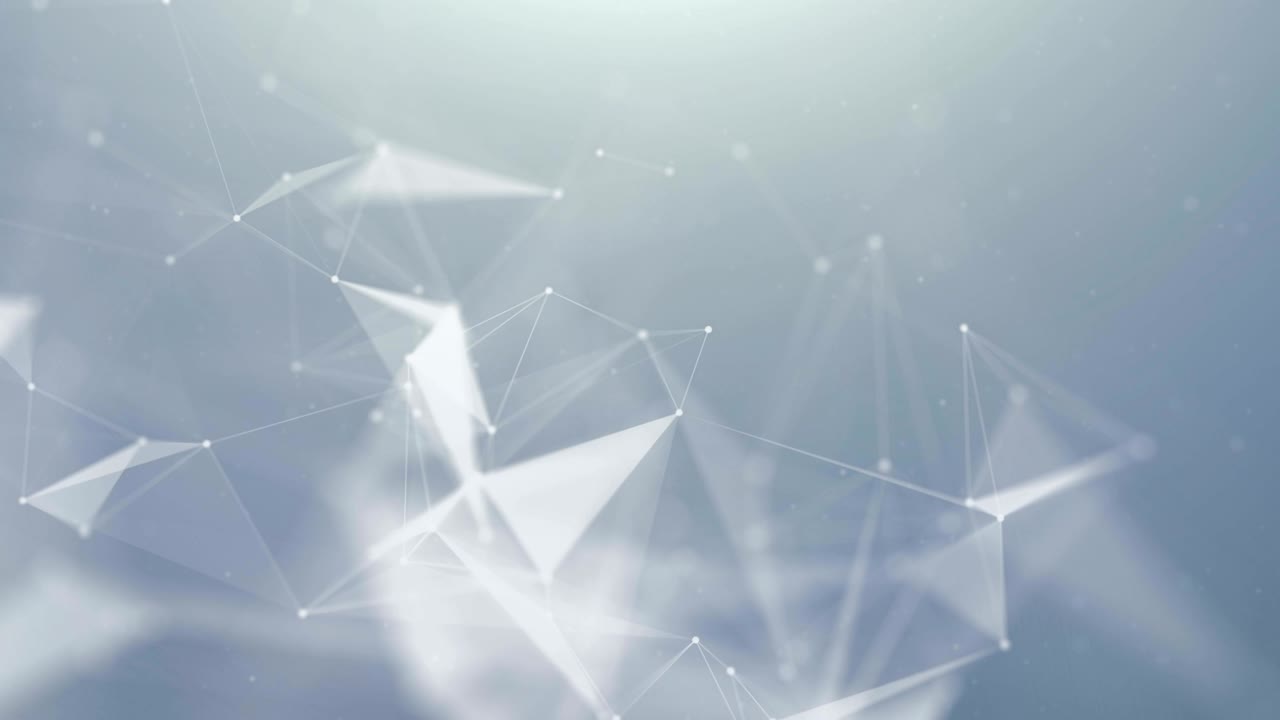 Abstract Geometric Clean White Futuristic low poly shape technology Connections Molecular, Global Business Network Design structure loop Background. business, science, technology, presentation.