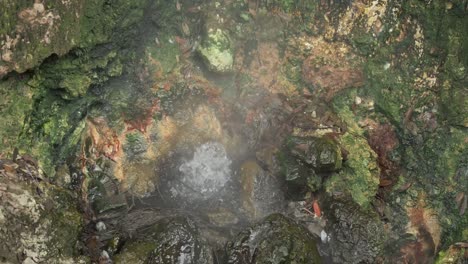 Boling-hot-natural-spring-water-at-the-Geysers-of-Furnas,-San-Miguel-Island,-Azores,-Portugal