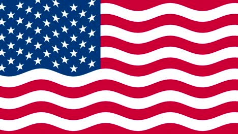 4k united states of america flag waving seamless loop