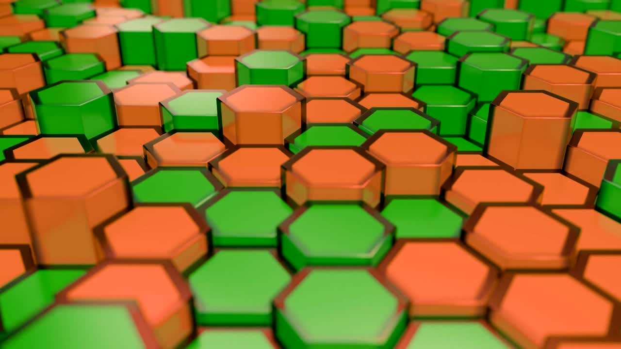 una cuadrícula de panal de ciencia ficción abstracta.