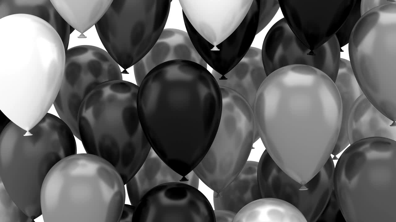 los globos que vuelan hacia arriba