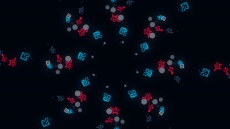 patrón de caleidoscopio geométrico abstracto