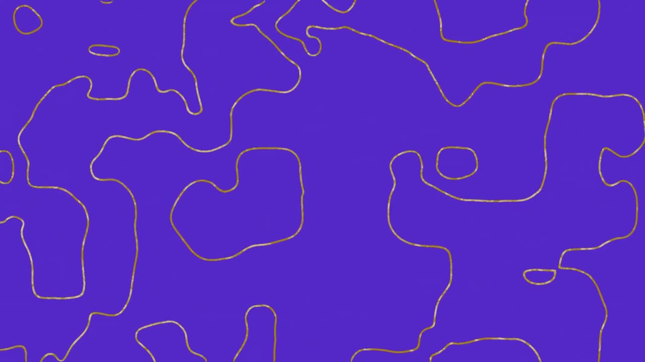 animación digital del patrón de topografía que se mueve contra un fondo azul