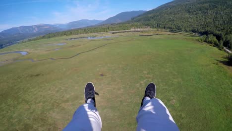 parapente parapente en el aire 4k
