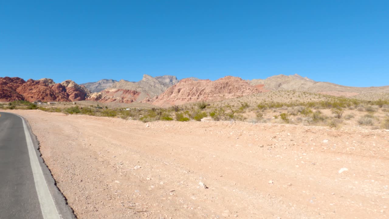 Moving On Nevada Desert Mountain Road