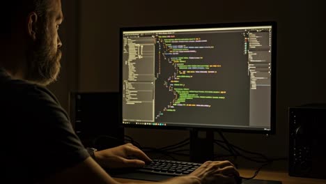 in a dimly lit room filled with a creative ambiance, a coding session unfolds, focusing intently on various programming tasks