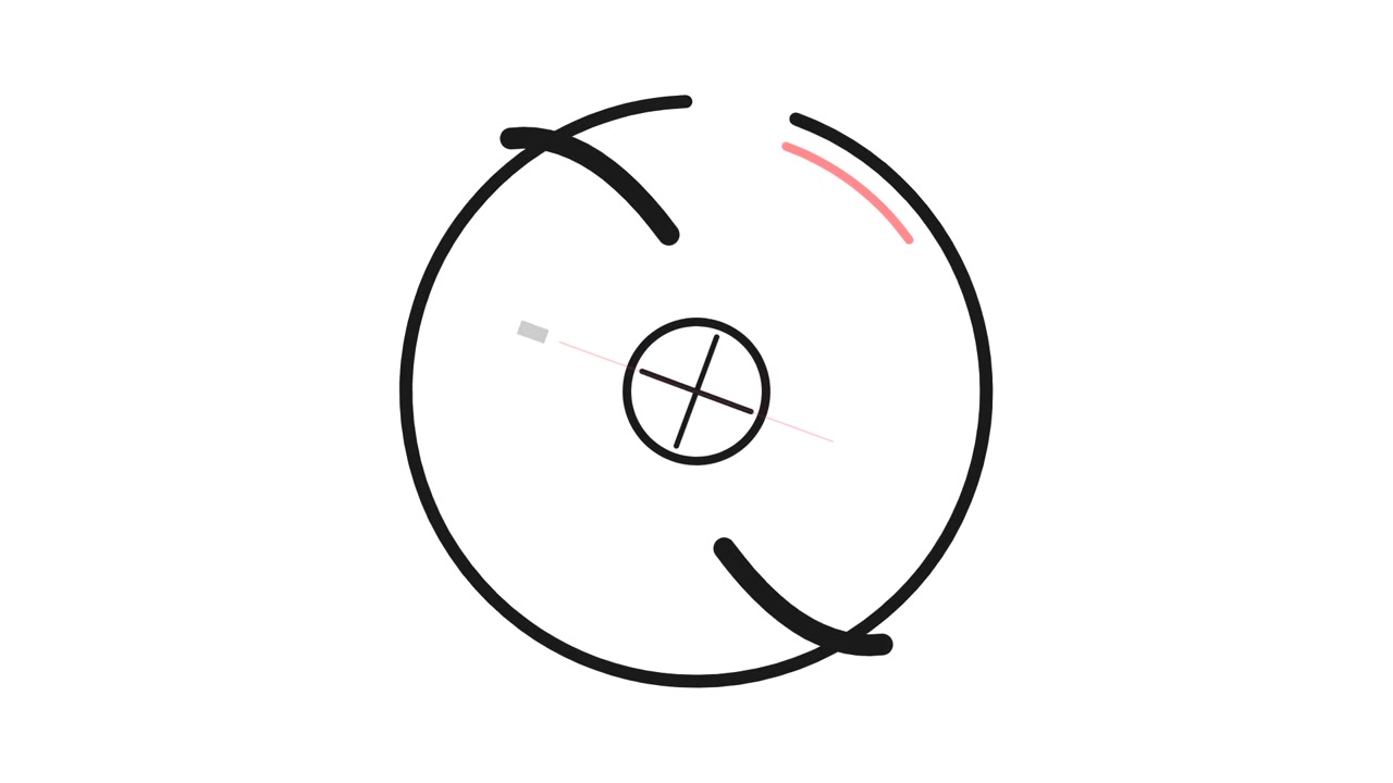 Minimalist Animated Loading Circle Graphic on White Background