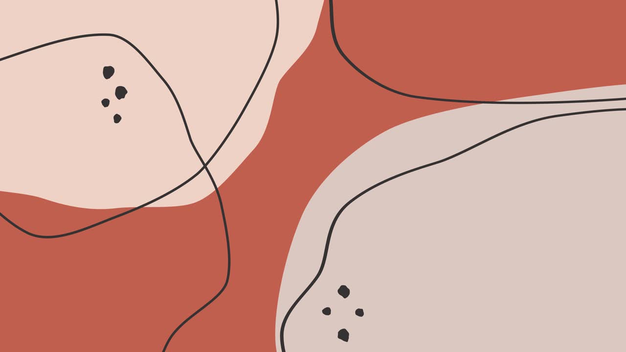 최소한의 추상적인 애니메이션 오렌지색 배경