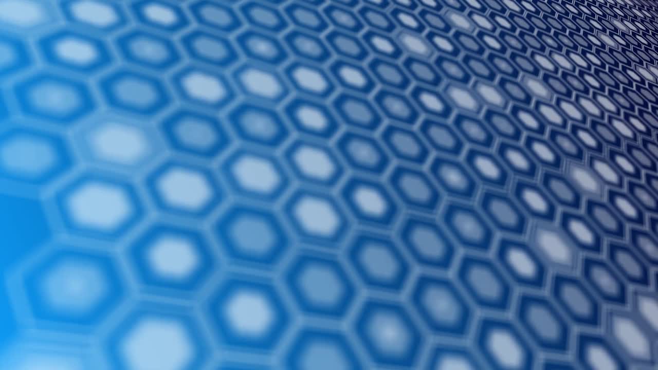 fondo de movimiento hexagonal abstracto azul