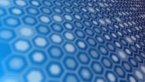 blue abstract hexagonal motion background