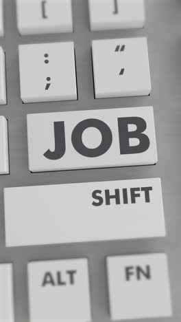 job button pressing on keyboard vertical video