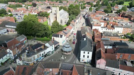 North-Walsham-Norfolk-Reino-Unido-Panorámica-Drone,antena