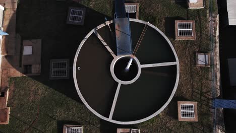 Overhead-Shot-Of-Water-Recycling-System,-Ecosystem,-Pollution-Free