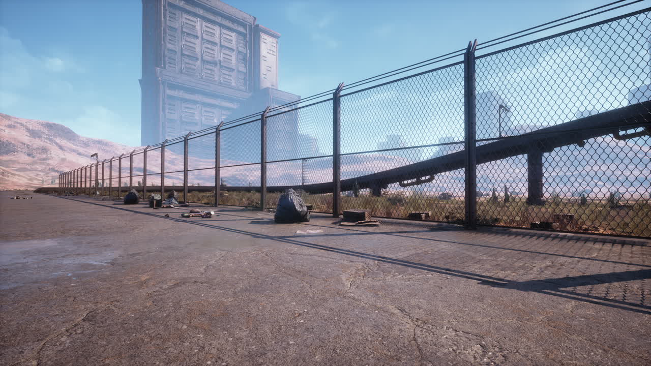 도시 의 포스트 아포칼립스 풍경