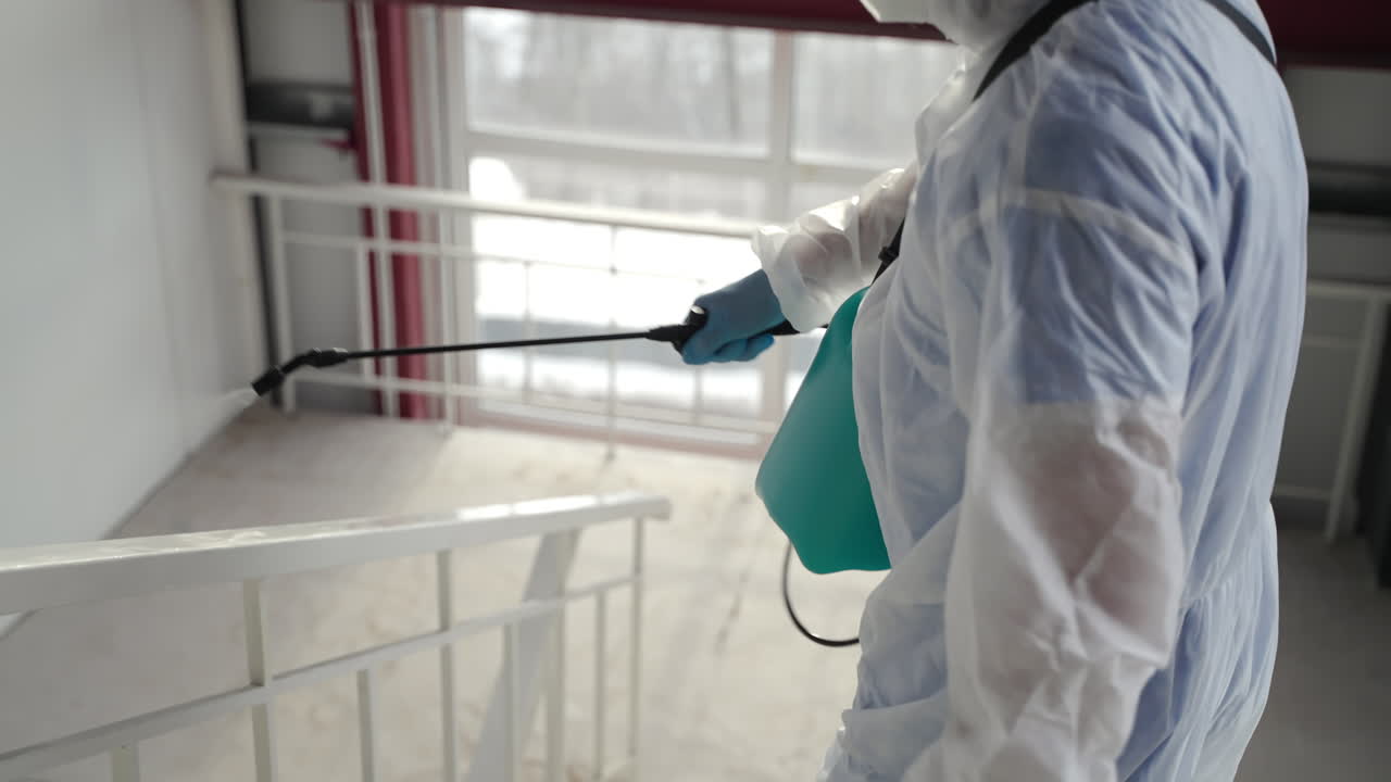 desinfección de las zonas públicas