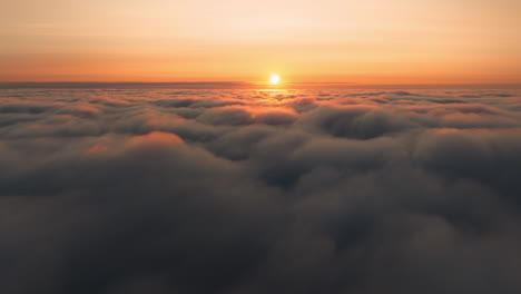 sunrise above the clouds