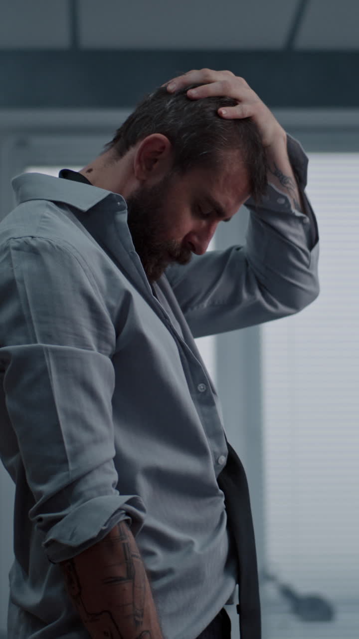 empresario estresado