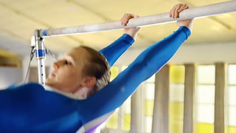 gymnast practicing a gymnastic