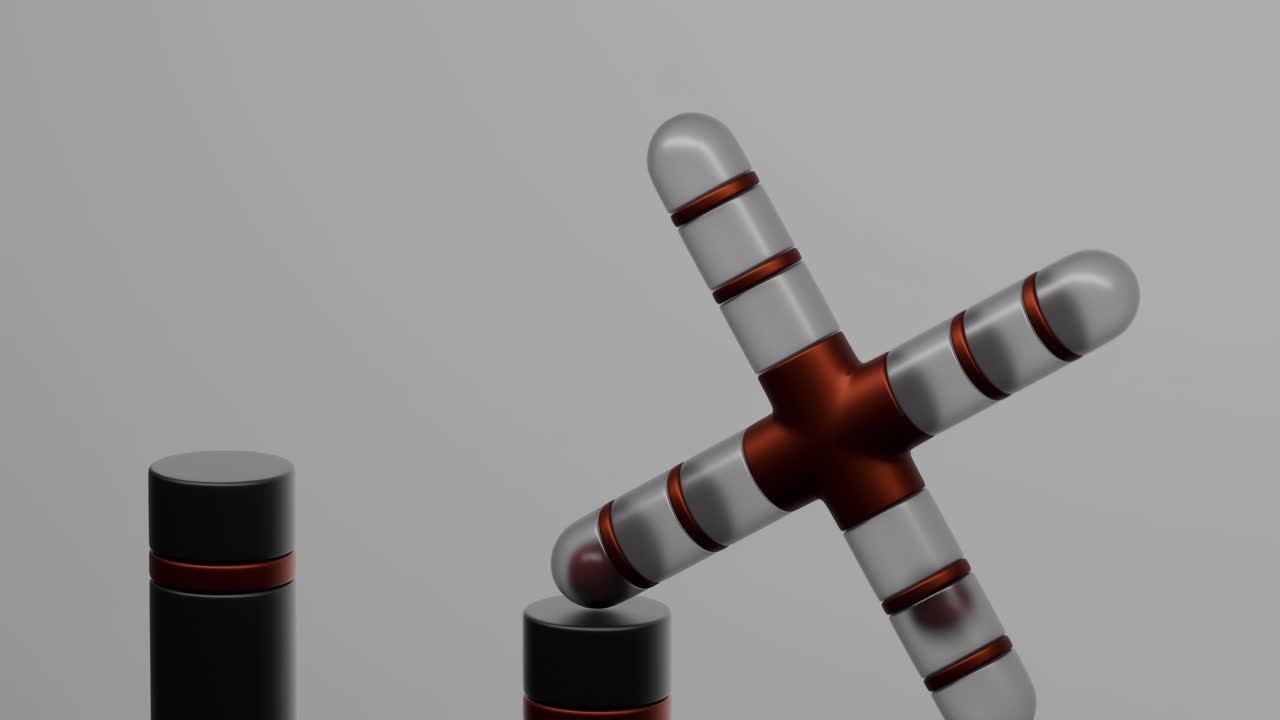 diseño abstracto en forma de x giratorio