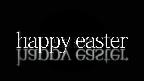 playfully stylish happy easter digital artwork with vibrant light reflection