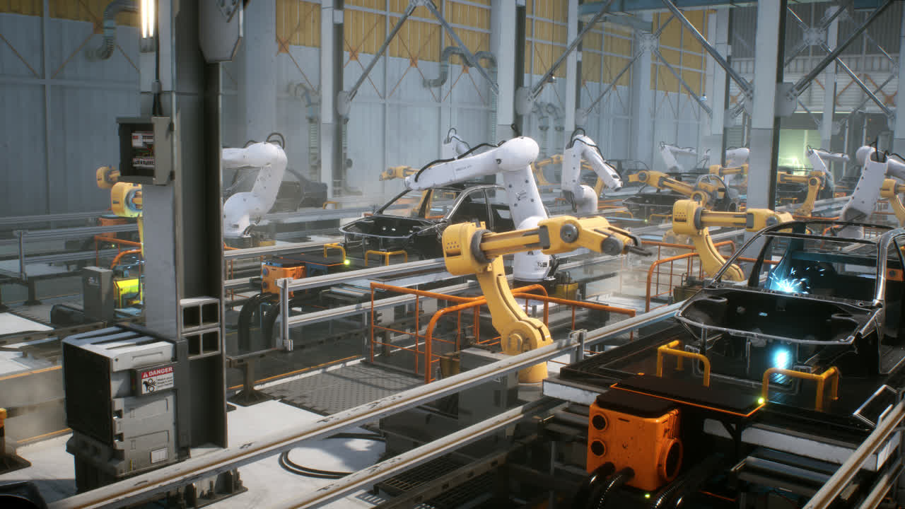 Automated Car Manufacturing Factory