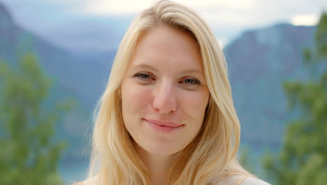 portrait of a woman in nature