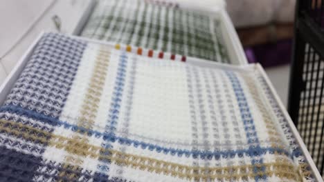 plaid fabric samples