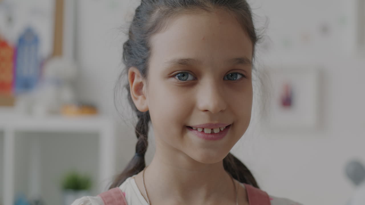 retrato de una chica sonriente