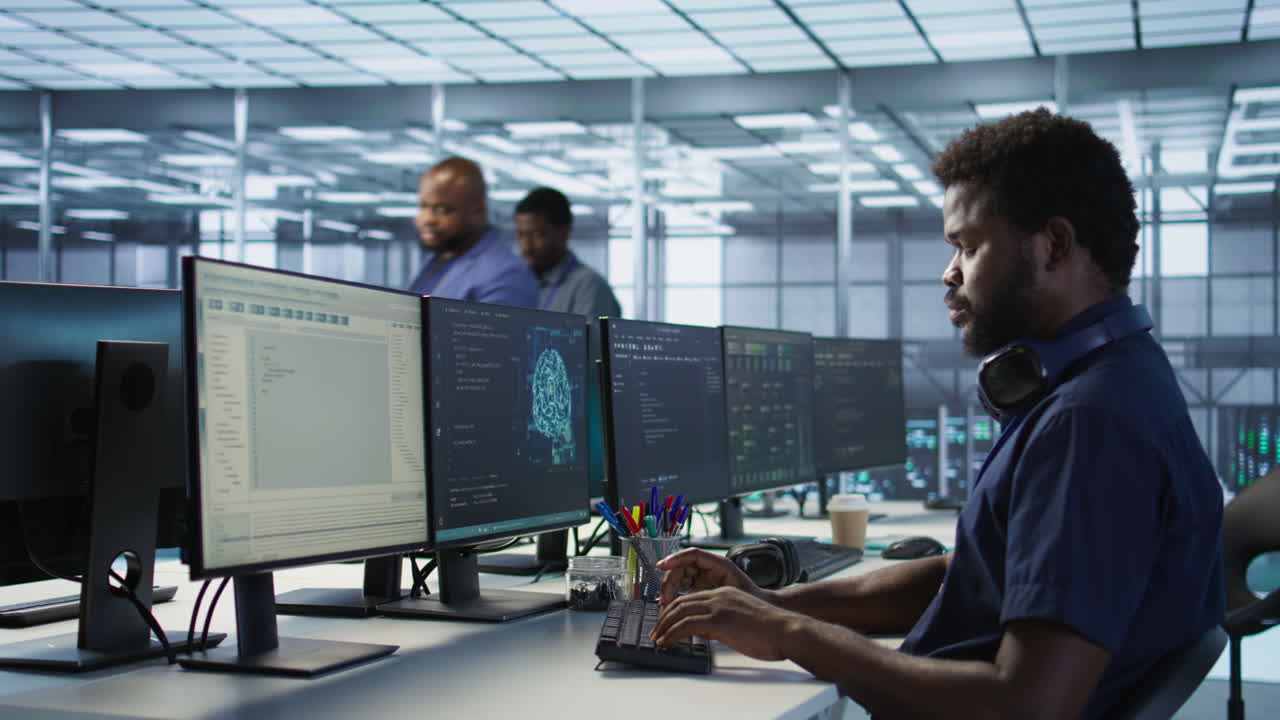 IT Specialist Working in a Data Center